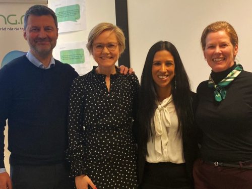 Jonny Klemetsen, helseminister Ingvild Kjerkol, Smiti Kahlon og Kristin Bruvik